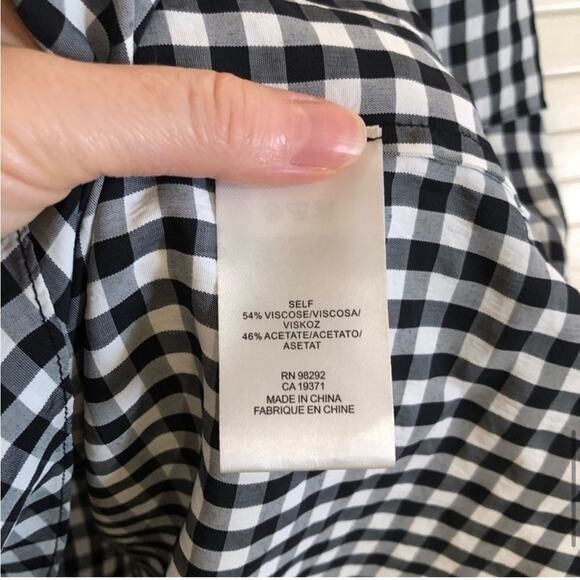 Tibi Asymmetrical Gingham Ruffle Skirt - Picture 8 of 12